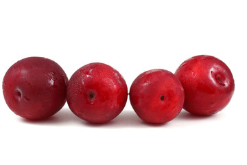 Red plums