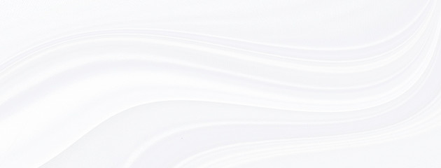 White gray satin texture that is white silver fabric silk panorama background with beautiful soft blur pattern natural.
