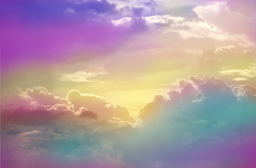 Background of abstract colorful Cloud and sky.