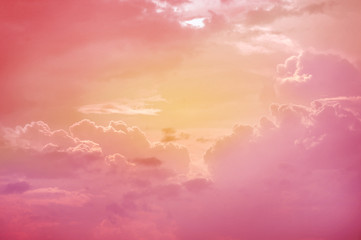Background of abstract colorful Cloud and sky.