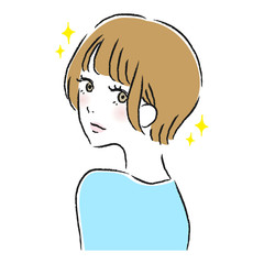 美しい髪　女性