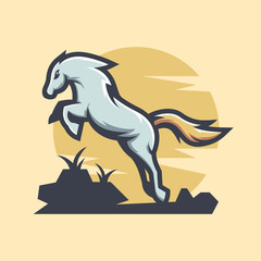 Horse Mascot Logo Design