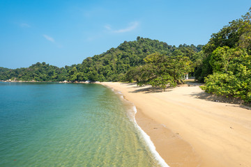 The island of Pangkor with the tortoise bay near the tourist village Teluk Nipah in the Malaysian...