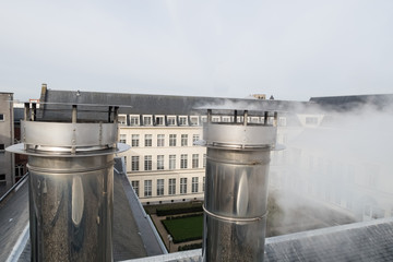 Chimney on the roof