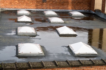 an Dome on the roof