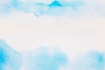 Blue water color background and texture.