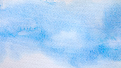 Blue water color background and texture.