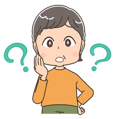 おばあちゃん シニア 女性 かわいい マンガ アニメ イラスト