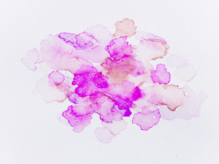 水彩 ピンク