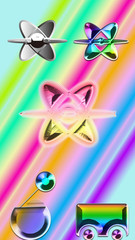 It is an illustration of size 16 to 9..  An illustration that expresses the extreme end of the universe and the parallel world. The mysterious world is expressed beautifully.