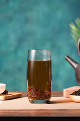 Strong black tea in Japanese tea ceremony culture