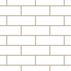 Subway tile with dark grout pattern. Vector illustrator