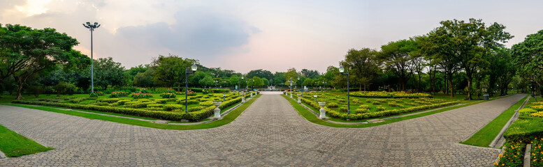 Panorama public park