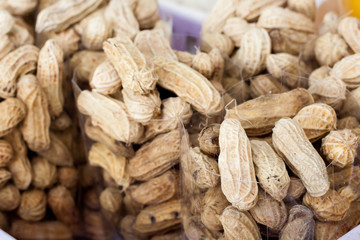 boiled peanuts in plastic bags