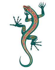 Obraz premium Green lizard