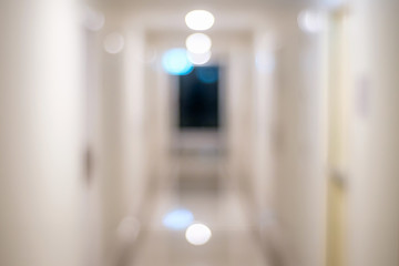 Abstract blur and defocused Condo corridor interior