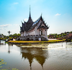 Fototapeta na wymiar Ancient City temples, Muang Boran in Bangkok Thailand