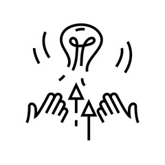 Ovations line icon, concept sign, outline vector illustration, linear symbol.