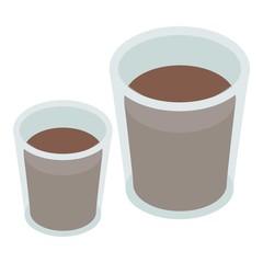 Tasty drink icon. Isometric illustration of tasty drink vector icon for web