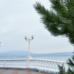 The image of the seaside promenade.