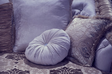 The image of the pillow lying on the bed.