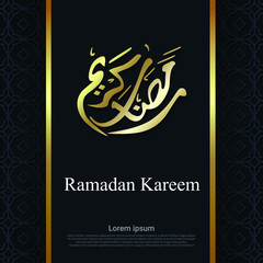 Luxury ramadan kareen background.