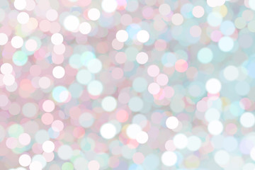 Abstract pink and turquoise light bokeh Background.