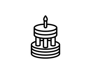Cake line icon