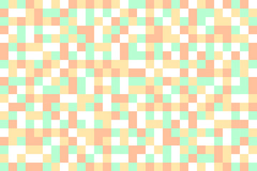 Abstract pixel pattern background.Blue orange red and white pixel background. Vector illustration.