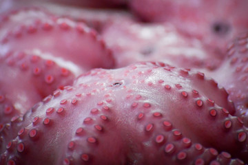 Cooked octopus on sale in a public market in the Mexican capital.