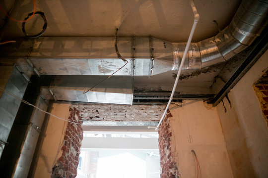 installation of ventilation in the room, repair in the room
