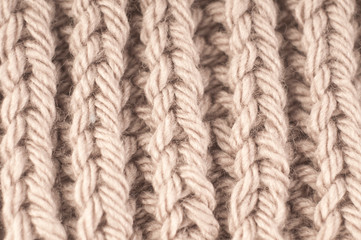 Wool knitting texture