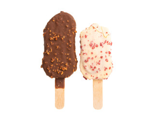 ice cream on a stick isolated