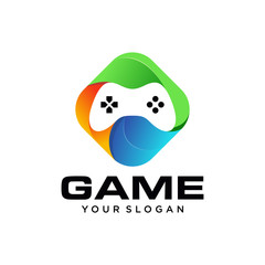 Gaming controller logo design vector illustration © nrsha