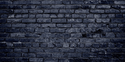 Black brick wall texture. Background for text or design