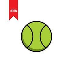 Tennis ball icon vector. Simple design on trendy icon.