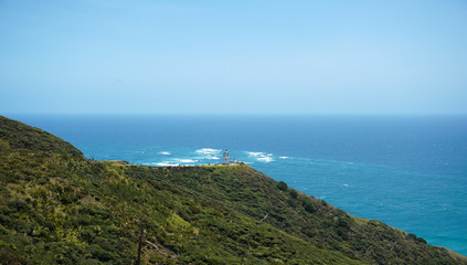Fototapeta na wymiar View From The Top of Cape Reinga New Zealand