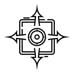 Multitasking line icon, concept sign, outline vector illustration, linear symbol.