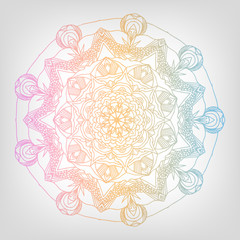 Mandala. Vintage decorative elements. Hand drawn background.