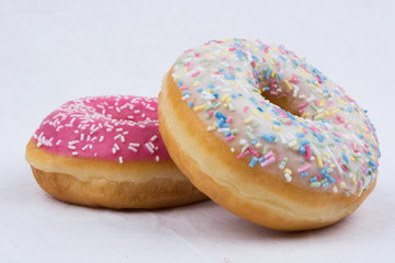 Donut With Izing and Sprinkles