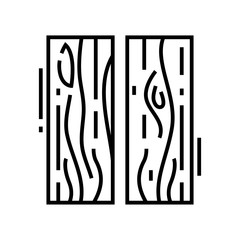 Parket pattern line icon, concept sign, outline vector illustration, linear symbol.