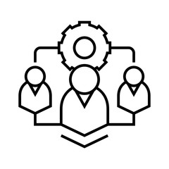 Settings line icon, concept sign, outline vector illustration, linear symbol.