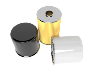 Oil filters. Car spare parts
