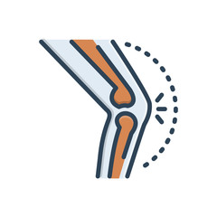 Color illustration icon for arthritis 