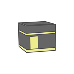 Kaaba icon template design in Arabic