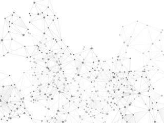 Obraz premium Big data cloud scientific concept.
