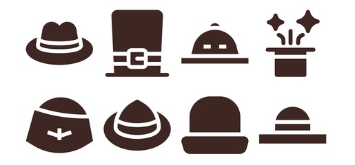 hard hat icon set