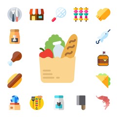 meat icon set