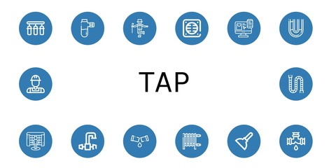 Set of tap icons