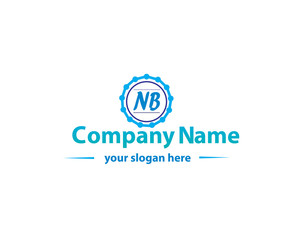nb company logo design vector